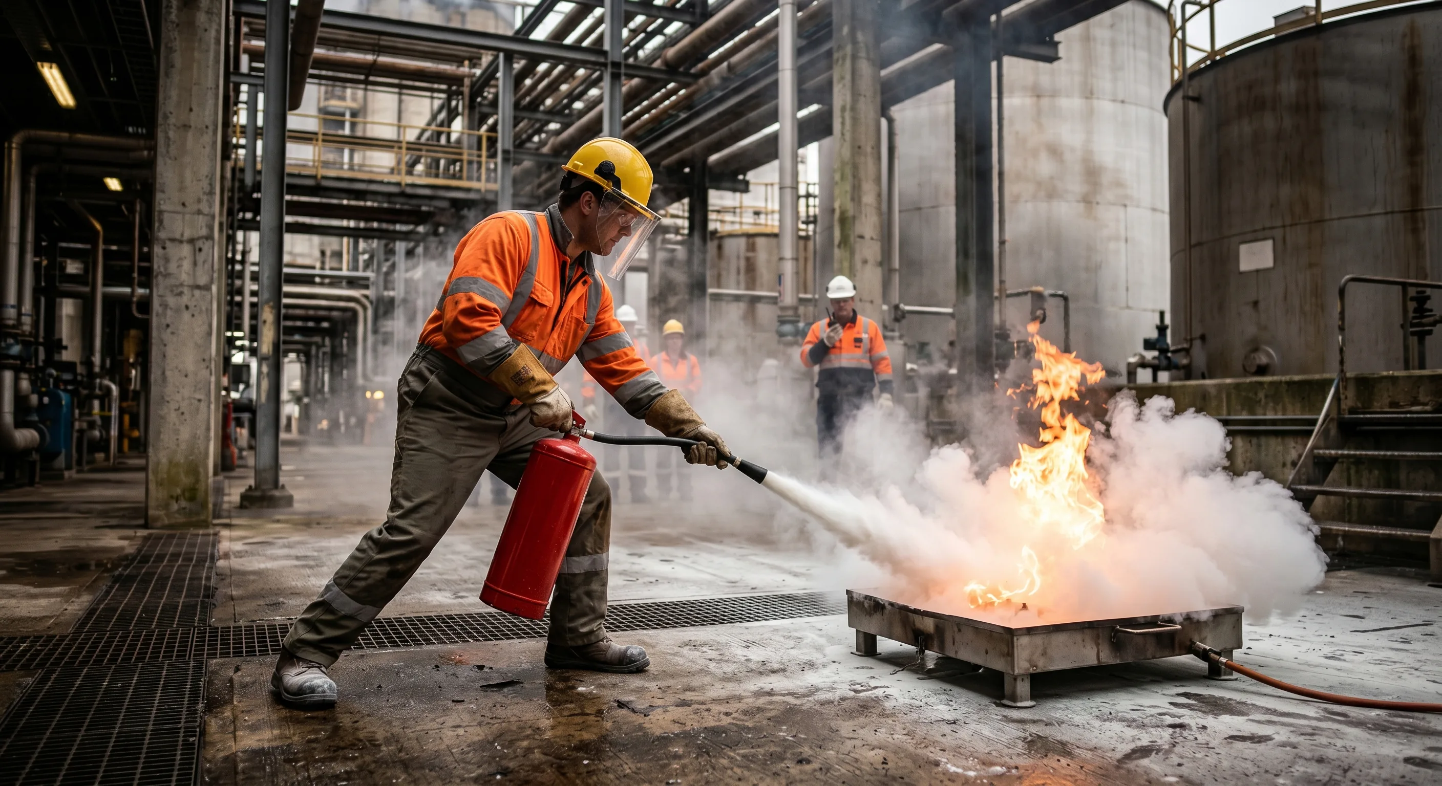 Fire safety and firefighting training at AwareReach, Bekaa