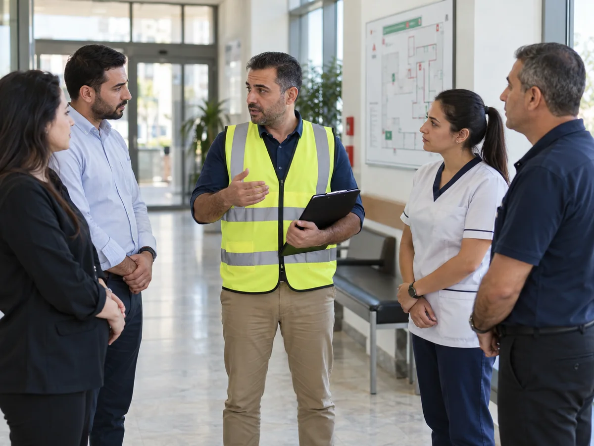 Preparedness briefing for a multidisciplinary facility team